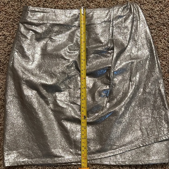 CHASING UNICORNS La Isla Bonita Leather Wrap Mini Skirt - Picture 10 of 10